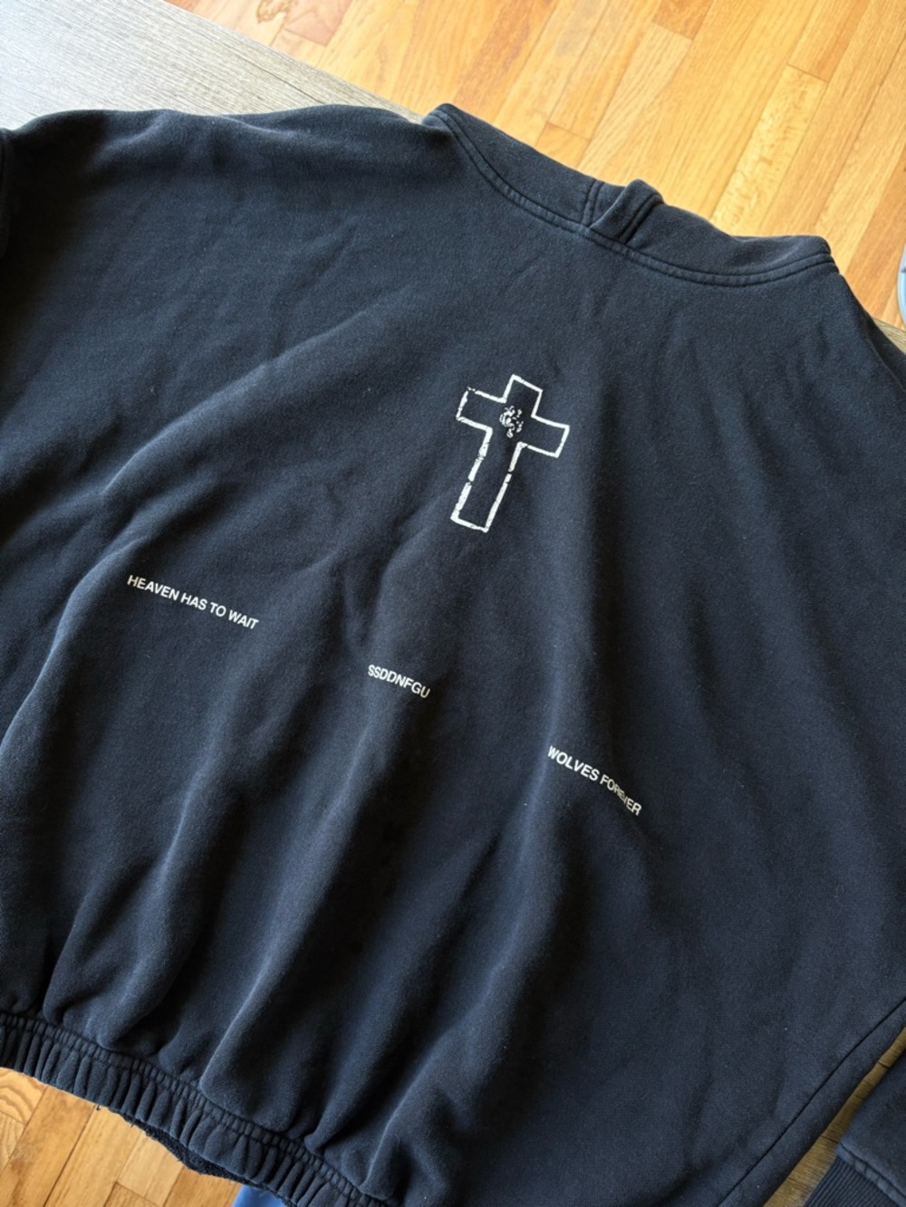 Darc Sport Black Sweatshirt with White Cross Graphic